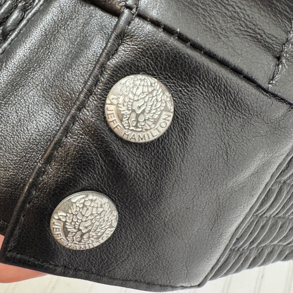 NEW Jeff Hamilton x Formula 1 x PacSun Full Leather Racing Jacket Small - Picture 8 of 11